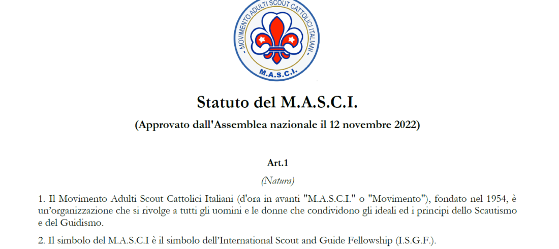 Statuto MASCI